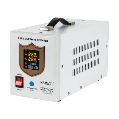 4. KEMOT PROsinus-1000 Notstromversorgung, reiner Sinuswellenwandler mit Ladefunktion 12 V 230 V 1000 VA/700 W