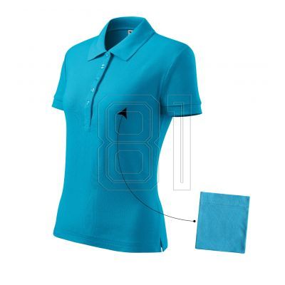 Malfini Cotton W MLI-21344 Türkisfarbenes Poloshirt