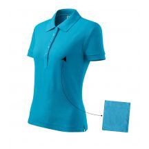 Malfini Cotton W MLI-21344 Türkisfarbenes Poloshirt