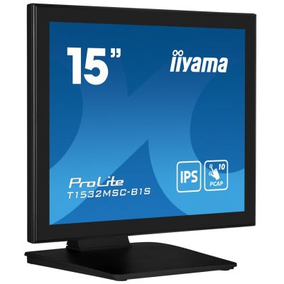 4. iiyama ProLite T1532MSC-B1S Computermonitor 38,1 cm (15") 1024 x 768 px XGA LCD-Touchscreen Schwarz