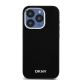 3. DKNY Flüssigsilikon-Hülle mit kleinem Metalllogo und MagSafe-Funktion für iPhone 14 Pro – Schwarz
