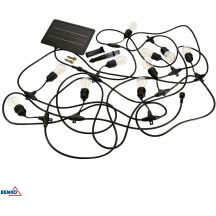 Solar-Gartengirlande LED BEMKO SOLBEE 3W 3000K 10 Stück 10M IP65 Schwarz C83-SOB-003BL-3K