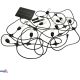 Solar-Gartengirlande LED BEMKO SOLBEE 3W 3000K 10 Stück 10M IP65 Schwarz C83-SOB-003BL-3K