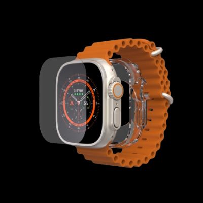 ZAGG InvisibleShield Flex 360 Bundle-Case mit Schutzfolie für Apple Watch 49 mm