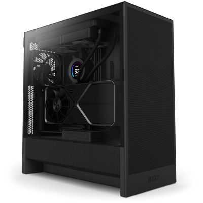 NZXT H5 Flow MIDI-Towergehäuse mit Fenster, Schwarz