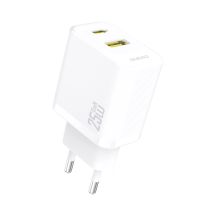 Dudao A26T GaN 25W USB-A, USB-C Ladegerät - Weiß