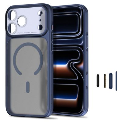 2. Tech-Protect MagPrime MagSafe CC Hülle für iPhone 18 Pro / 17 Pro – Matt Marineblau