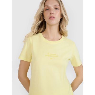 3. Damen-T-Shirt mit Aufdruck, regulär, Größe 4F 4FRSS25TTSHF2786-73S