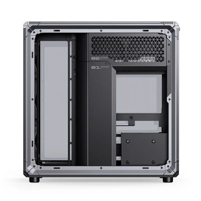 46. Jonsbo X400 PC-Gehäuse, Midi-Tower, ATX, gehärtetes Glas – grau