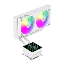 Gamemax CPU-Flüssigkeitskühler | GLACIER 240 LCD WH | Weiß