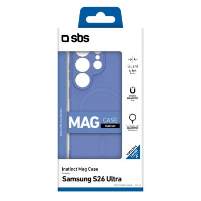 2. SBS Instinct Mag Case für Samsung Galaxy S26 Ultra, kompatibel mit MagSafe – Blau