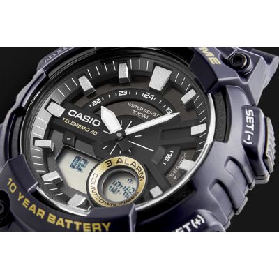 4. CASIO Gerton AEQ-110W-2AVDF Herrenuhr + Box