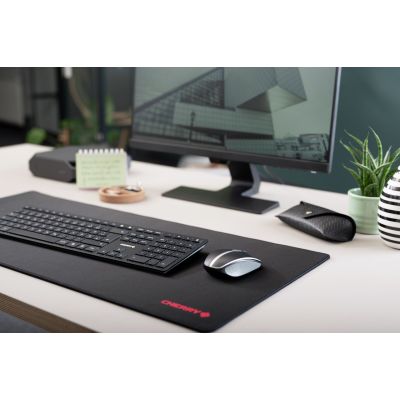 12. CHERRY KW 9100 SLIM Universal-Tastatur, kabellos mit Funk und Bluetooth, QWERTZ-Tastatur, Deutsch, Schwarz