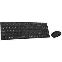 Esperanza EK122K Tastatur- und Mausset (USB 2.0; (US); schwarz; Laser)