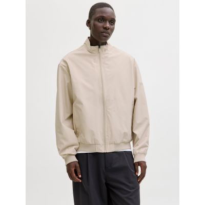 Jack&Jones Herren-Bomberjacke JJECHARGE STAND COLLAR BOMBER NOOS 12288895 MOONBEAM