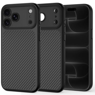 Tech-Protect MagCam MagSafe Carbon Hülle für iPhone 18 Pro / 17 Pro – Schwarz