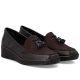 4. Rieker 53771-25 Damen-Keilschuhe aus Leder, bequemes Braun