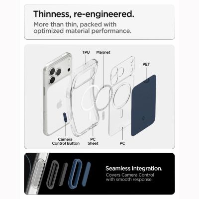 9. Spigen Ultra Hybrid MagSafe Hülle für iPhone 18 Pro Max / 17 Pro Max – Mattblau