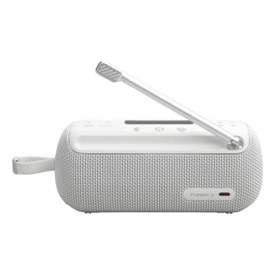 2. JBL TUNER 3 Lautsprecher (weiß, kabellos, mit FM- und DAB+-Radio)