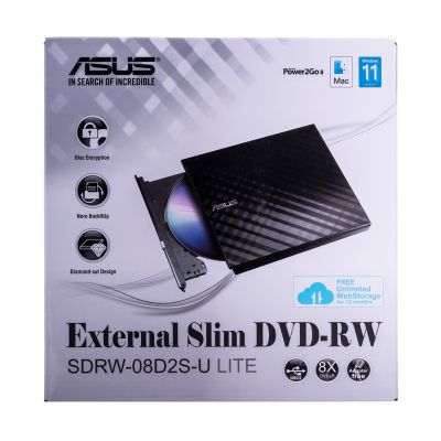 4. DVD-Rec ASUS SDRW-08D2S-U LITE USB SLIM BLACK BOX