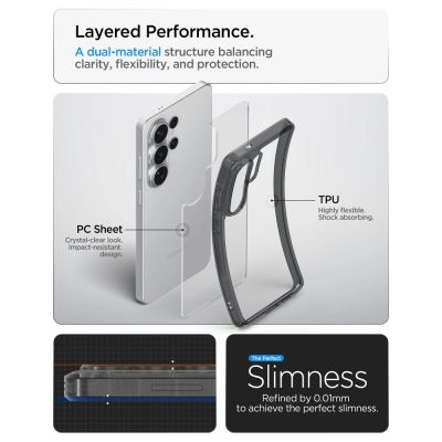 8. Spigen Ultra Hybrid Hülle für Samsung Galaxy S26 Ultra - Halbtransparent