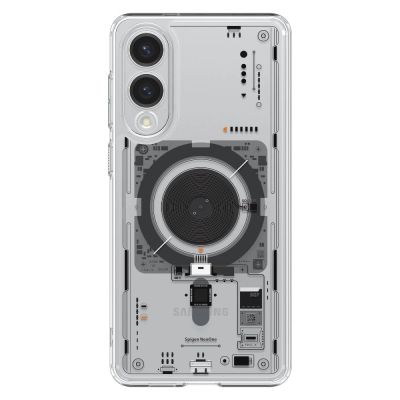 2. Spigen Ultra Hybrid Mag Case mit MagSafe für Samsung Galaxy S25 Edge mit Print - Transparent