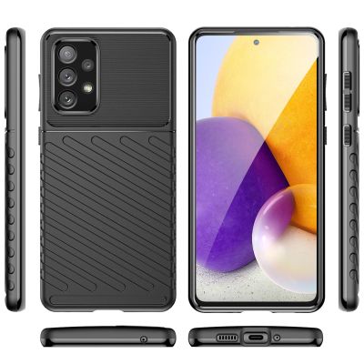 8. Thunder Case flexible gepanzerte Hülle für Samsung Galaxy A73 schwarz