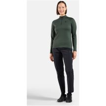 Damen-Sweatshirt ohne Kapuze ODLO Mid Layer 1/2 Zip ESSENTIAL LIGHT, grün