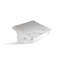 BakkerElkhuizen Q-doc 515 Board mit Dokumentenclip Acryl, Kunststoff, Stahl Transparent