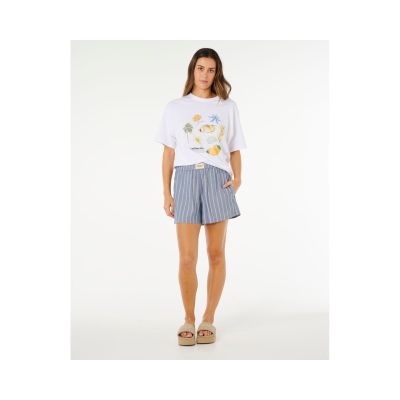 4. RIP CURL Damen Beach Days Nadelstreifen-Shorts Blau