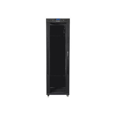 LANBERG Standschrank 19" 42U 600X800 Glastür LCD Schwarz FF01-6842-12BL (Flachverpackung)