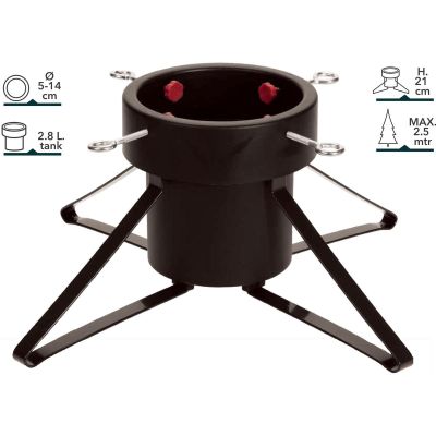 2. WEIHNACHTSBAUMSTÄNDER AUS METALL, 4 BEINE, SCHWARZ