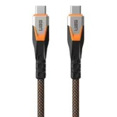 14. UAG SRGE - USB-C - USB-C-Kabel, USB 3.2 Gen2 240W/20Gbps, 75 cm (schwarz/orange)