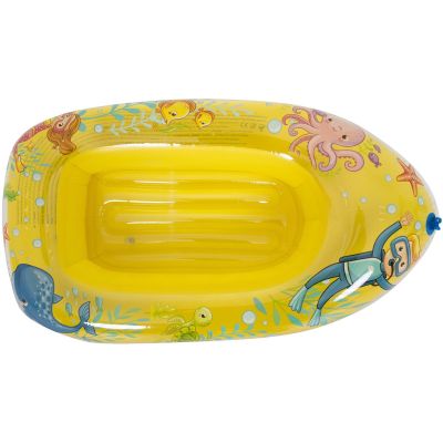 21. Aufblasbares Boot zum Schwimmen 112x70CM 37593 GELB