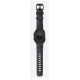 7. Nomad Rocky Point Armband, schwarzes Leder, Titan
