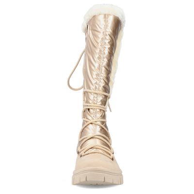 19. Rieker W RKR640 wasserdichte hohe Schneestiefel beige