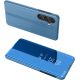 Clear View Case Hülle für Samsung Galaxy A24 4G Flip Cover blau
