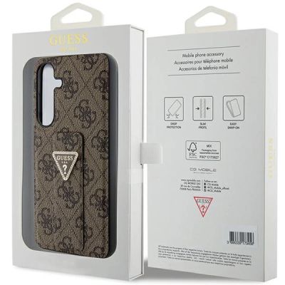 8. Guess GUHCS24SPGS4TDW S24 S921 braun/braun Hardcase Grip Stand 4G Triangle Strass