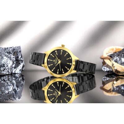 7. Giewont Saphirgold Schwarze Damenuhr GW2720-B4