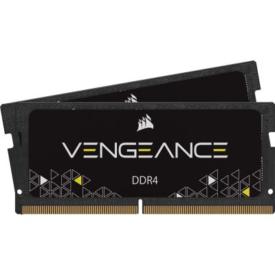 4. SO DDR4 16GB PC 2666 CL18 CORSAIR KIT (2x8GB) VENGEANCE Bla Einzelhandel