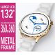 6. Rubicon RNCF02-2 Damen-Smartwatch Gold + Rosa Armband