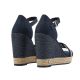 8. Tommy Hilfiger Ripsband-Sandalen mit hohem Keilabsatz W FW0FW05254