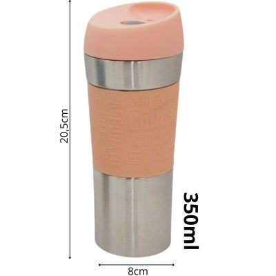 5. EXCELLENT HOUSEWARE THERMO-REISEBECHER 350ML ROSA