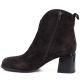 3. Damen-Ankle-Boots aus Leder mit hohem Absatz, Schokoladenbraun, Vinceza 91178