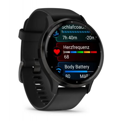 3. Garmin Venu 3 45 mm schwarze Uhr