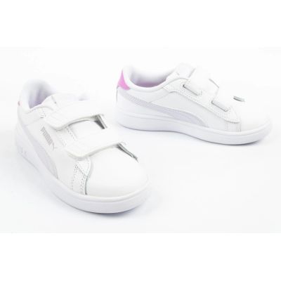 7. Puma Smash 3.0 Kinder-Sportschuhe, Sneaker, weißes Leder, modisch