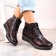 2. Isolierte Keilstiefeletten aus Leder Filippo W PAW376B burgunderrot