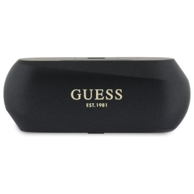 2. Guess Elongated Metallic Printed Logo Bluetooth TWS Kopfhörer + Dockingstation - Schwarz