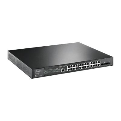 TP-Link JetStream TL-SG3428MP Managed Network Switch L2+ Gigabit Ethernet (10/100/1000) PoE-Unterstützung 1 HE Schwarz