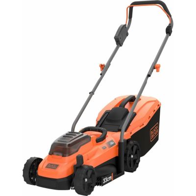 14. Black & Decker BCMW3318L2 Akku für Rasenmäher, schwarz/orange